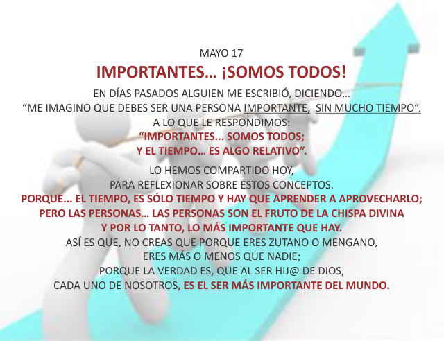 Imortantes... ¡somos todos!